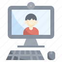 computer, video, conference, communications, videocall, user