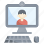 computer, video, conference, communications, videocall, user 
