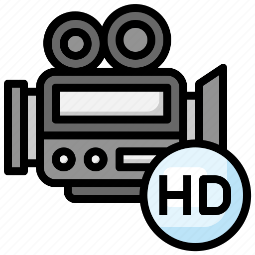 Hd, high, definition, video, camera, cinema, player icon - Download on Iconfinder