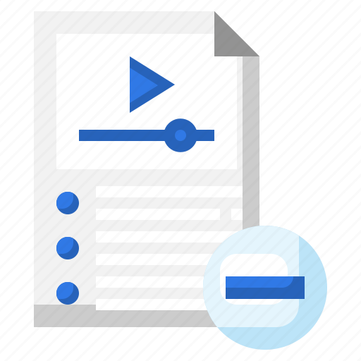 Delete, file, video, document, formats icon - Download on Iconfinder