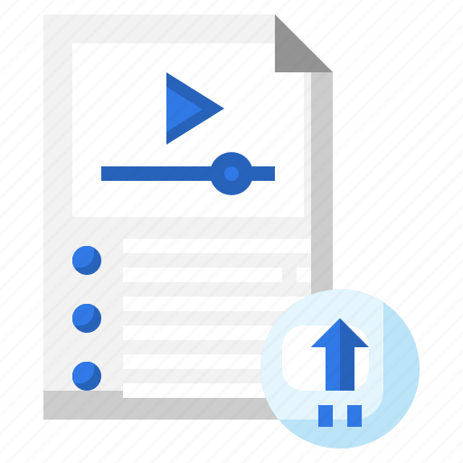 Upload, file, video, document, formats icon - Download on Iconfinder