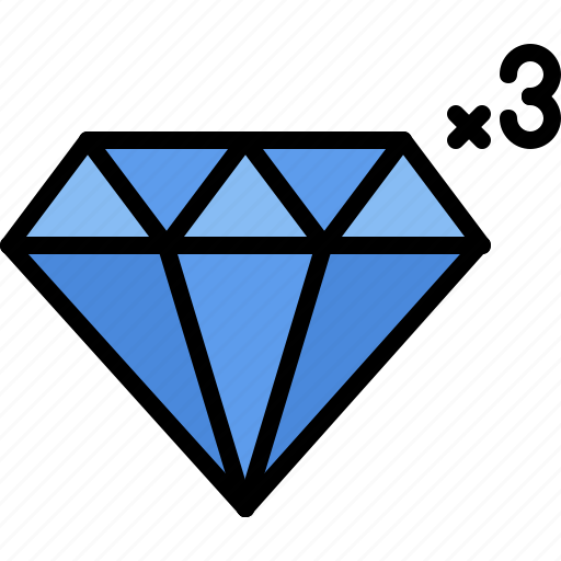 Crystal, diamond, game, video icon - Download on Iconfinder