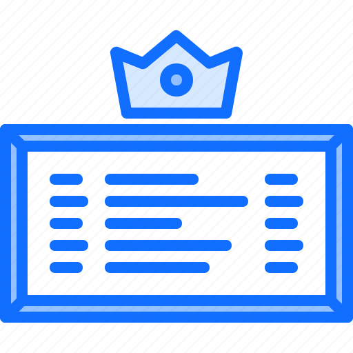 Table, crown, leader, win, game, video icon - Download on Iconfinder
