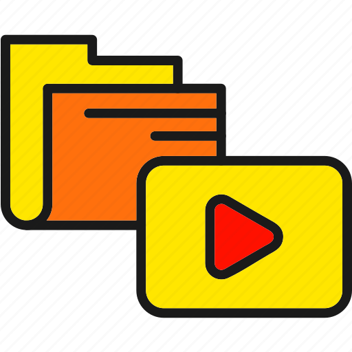 Folder, movie, video icon - Download on Iconfinder