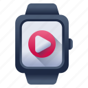 video watch, smartwatch video, smartwatch movie, wristwatch, watch