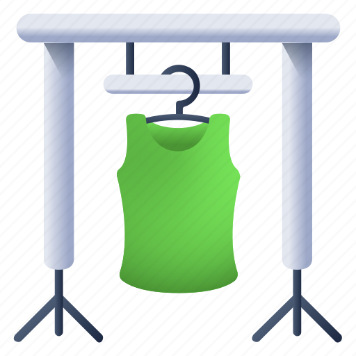 Clothes rack, clothes hanger, wardrobe, shirt hanger, shirt rack icon - Download on Iconfinder