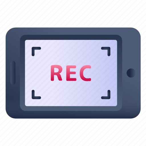 Phone recording, mobile recording, recording mode, video recording, screen recording icon - Download on Iconfinder