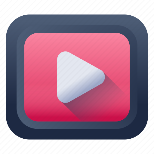 Video, movie, play, media button, play button icon - Download on Iconfinder