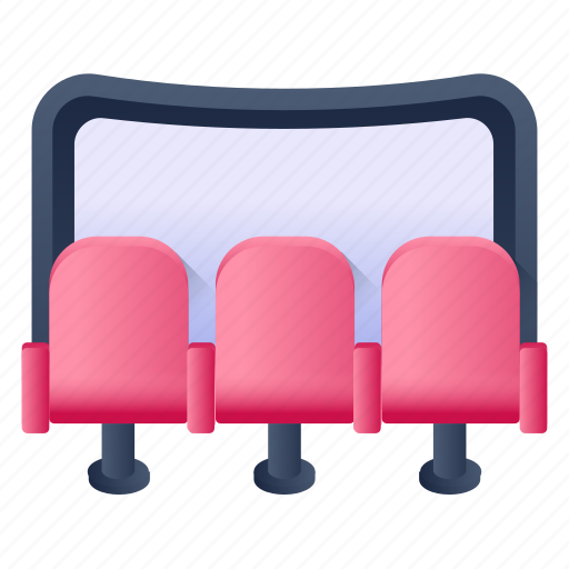 Cinema, cinema hall, cinema chairs, theatre, cinema seats icon - Download on Iconfinder