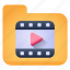 movie folder, video folder, media folder, video archive, film folder 