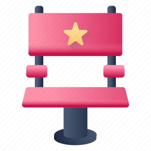 Field chair, director chair, director seat, folding chair, movie chair icon - Download on Iconfinder