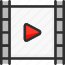cinema, clip, frame, movie, player, video