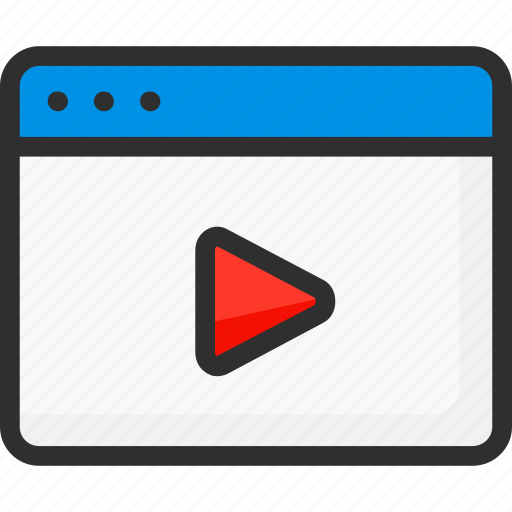 Clip, movie, player, site, video, web, webpage icon - Download on Iconfinder