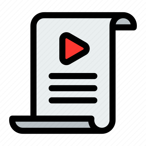 Script, video, text, movie icon - Download on Iconfinder