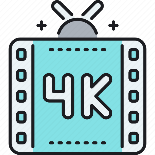 4k, film, high definition, tv, video icon - Download on Iconfinder