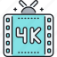 4k, film, high definition, tv, video 