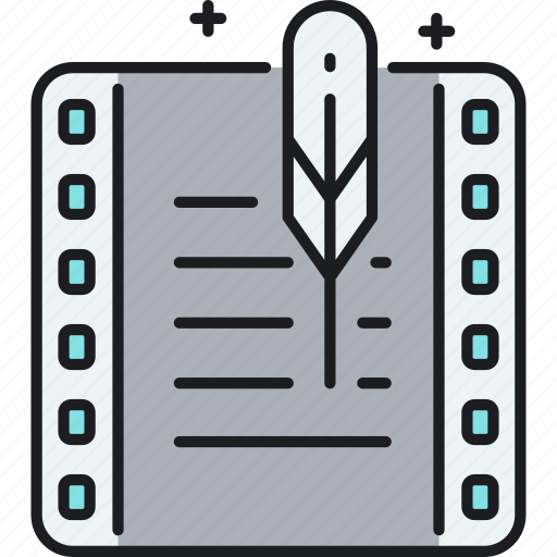 Screenwriting, script, story, storywriting, writing icon - Download on Iconfinder
