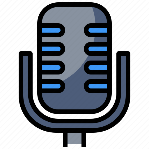 Electronics, microphone, radio, sound, vintage icon - Download on Iconfinder