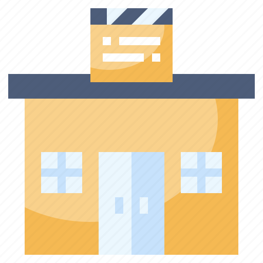 Building, cinema, film, filmm, ovie, studio icon - Download on Iconfinder