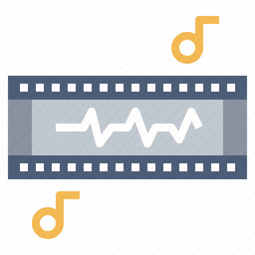 Film, hd, soundtrack, technology, video icon - Download on Iconfinder