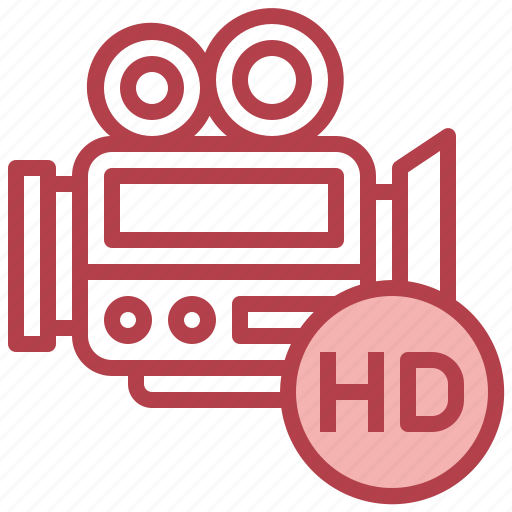 Hd, high, definition, video, camera, cinema, player icon - Download on Iconfinder