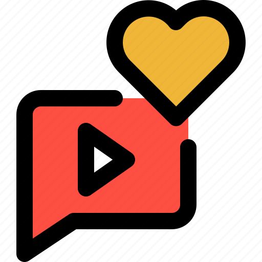 Love, like, channel, play, video, multimedia, you tube icon - Download on Iconfinder