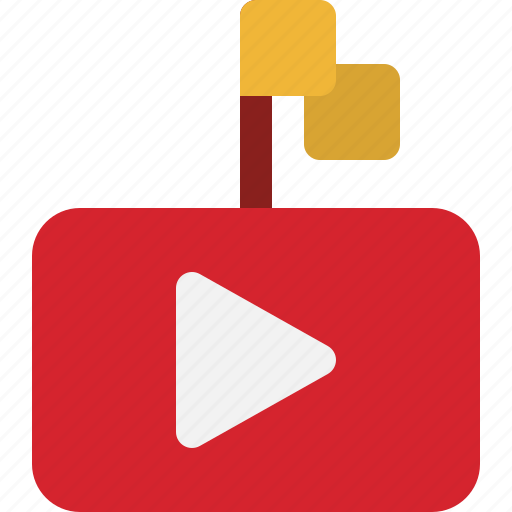 Country, flag, channel, play, video, multimedia, you tube icon - Download on Iconfinder