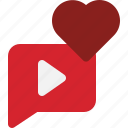 love, like, channel, play, video, multimedia, you tube