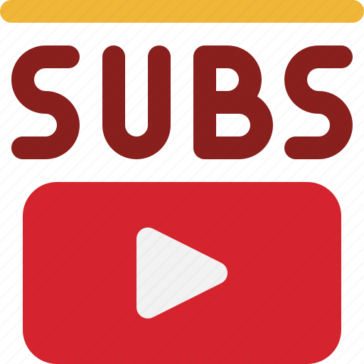 Subs, subscribe, channel, play, video, multimedia, you tube icon - Download on Iconfinder