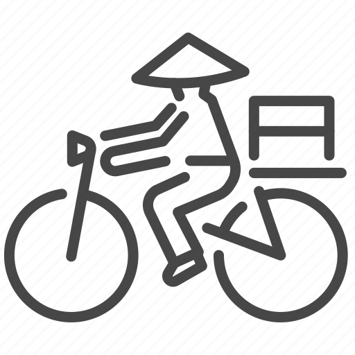Bicycle, delivery, messanger, street food, travel, vietnam, vietnamese icon - Download on Iconfinder