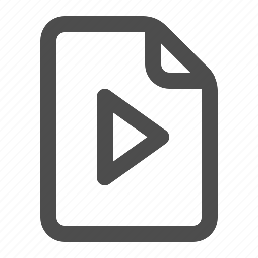 Audio, document, media, playlist, video icon - Download on Iconfinder