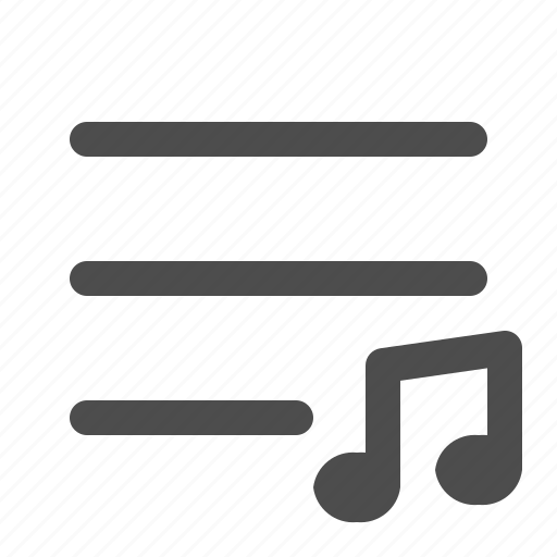 List, music, playlist, track icon - Download on Iconfinder