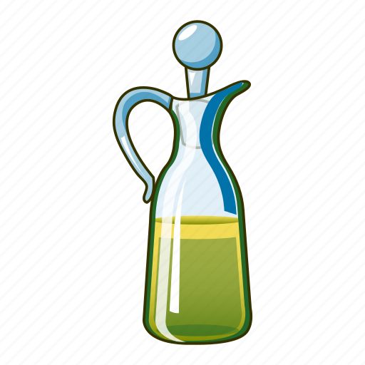 Bottle, cartoon, diet, fat, jar, oil, olive icon - Download on Iconfinder