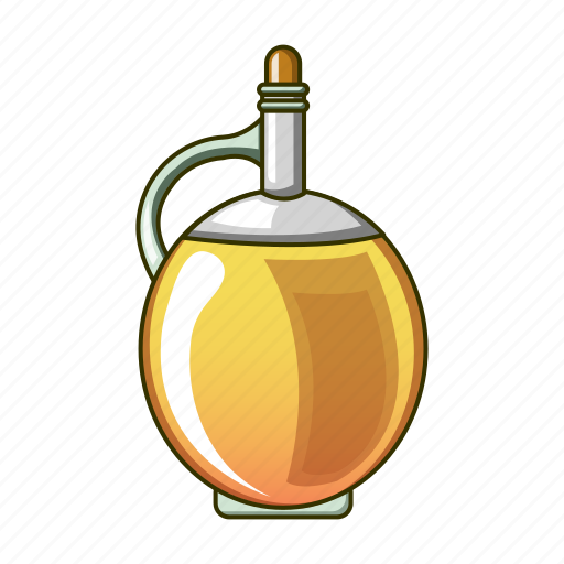 Bottle, cartoon, cooking, diet, oil, olive, round icon - Download on Iconfinder