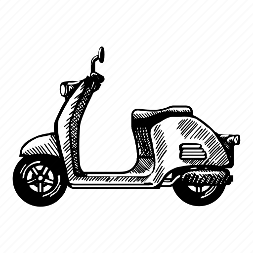 Handlebar, motorbike, riding, scooter, transportation, wheels icon - Download on Iconfinder