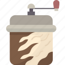 grinder, marbled, coffee, manual, mill