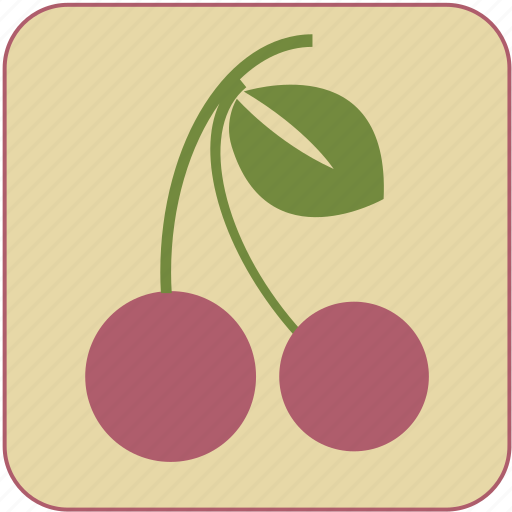 Fruit, cherry, food, fresh, healthy, cute, minimalistic icon - Download on Iconfinder