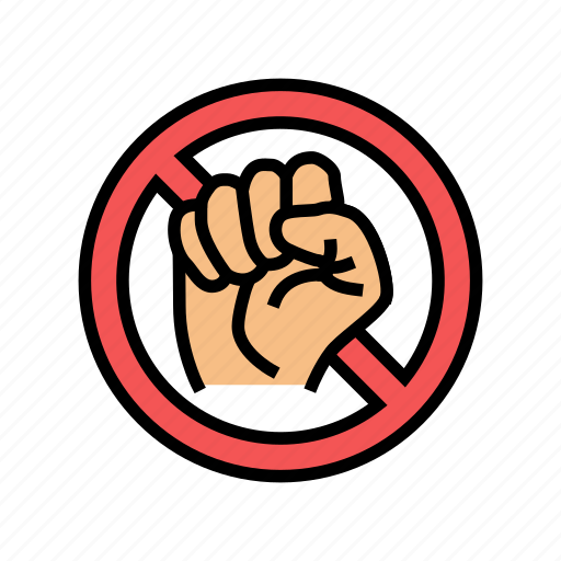 Stop, violence, first, aggressive, hand, anger icon - Download on Iconfinder