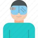 augmented, reality, glasses, hololens, 2, ar, goggles