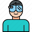 augmented, reality, glasses, hololens, 2, ar, goggles