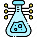 virtual, lab, flask, laboratory, chemistry, science, experiment