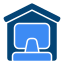 home, office, work, from, computer, house, remote, desk, working, at, workplace, worksite, teleworking 