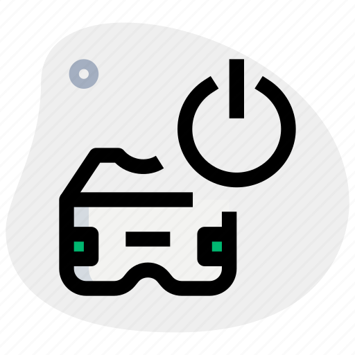 Virtual, reality, power, switch, technology icon - Download on Iconfinder