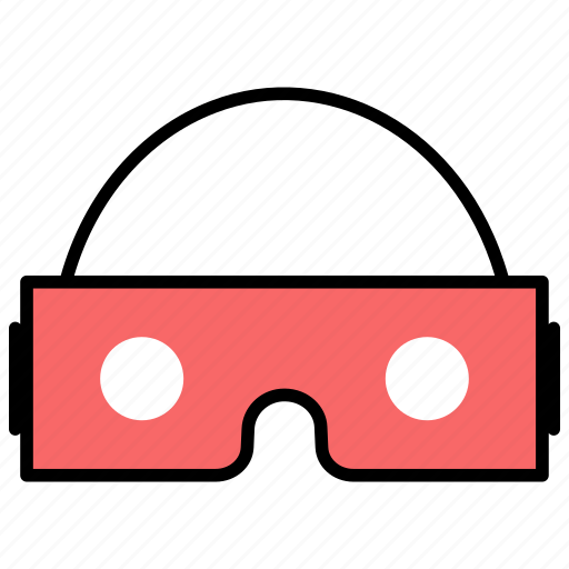 3d glasses, virtual glasses, virtual goggles, virtual reality headset, vr glasses icon - Download on Iconfinder
