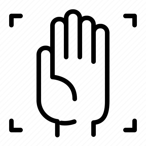 Fingers, hand, palm, touch icon - Download on Iconfinder