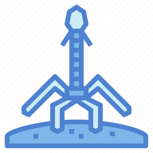 Bacteria, bacteriophage, biology, virus icon - Download on Iconfinder