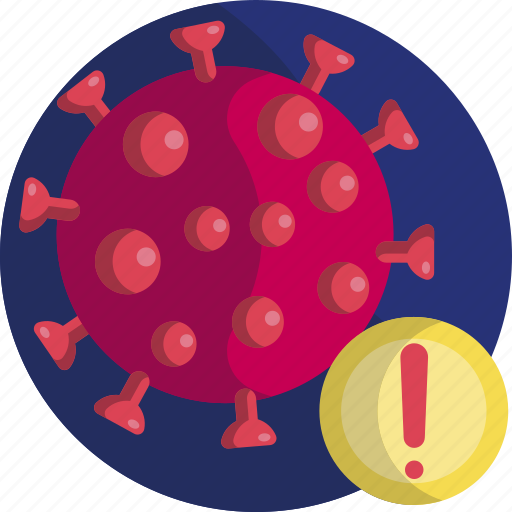 Alert, corona, danger, pandemic, transmission, virus, warining icon - Download on Iconfinder