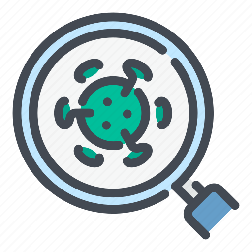 Virus, bacteria, search, research, magnifier, find icon - Download on Iconfinder