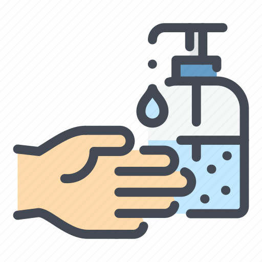 Hand, clean, wash, antiseptic, sanitizer, gel, virus icon - Download on Iconfinder