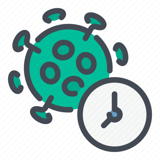 Virus, time, clock, watch, period icon - Download on Iconfinder